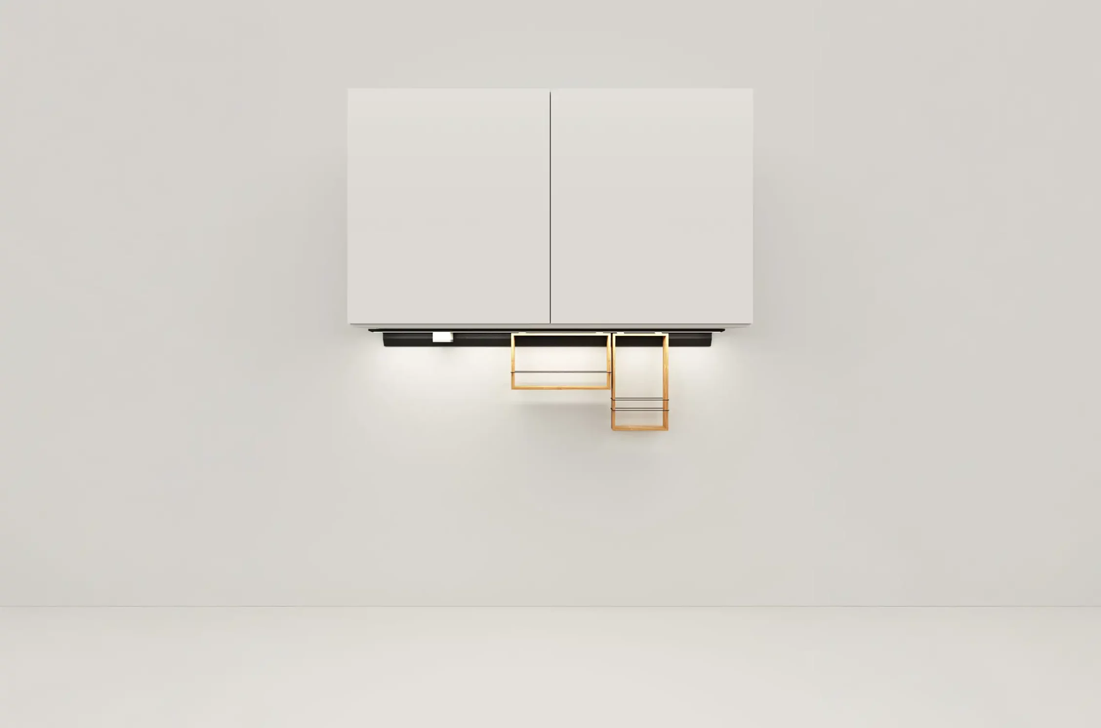 Unterbauleuchte GERA Feature in hellem Raum.