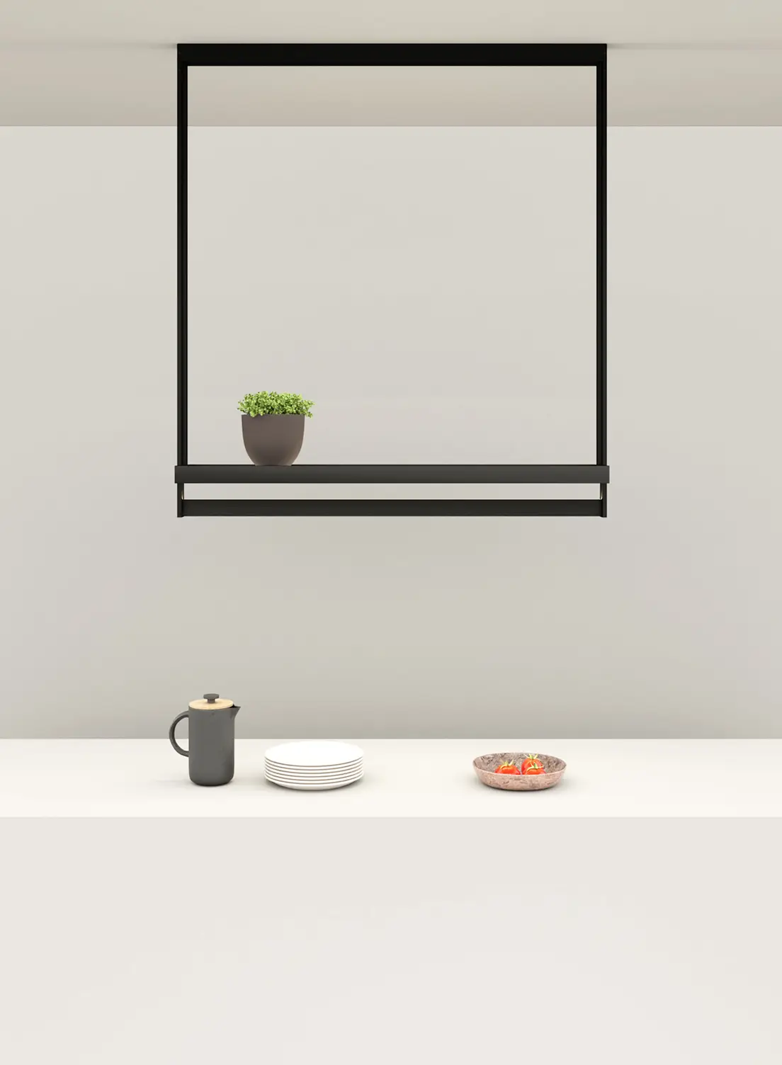 Lichtbrücke GERA Lucina in hellem Raum.