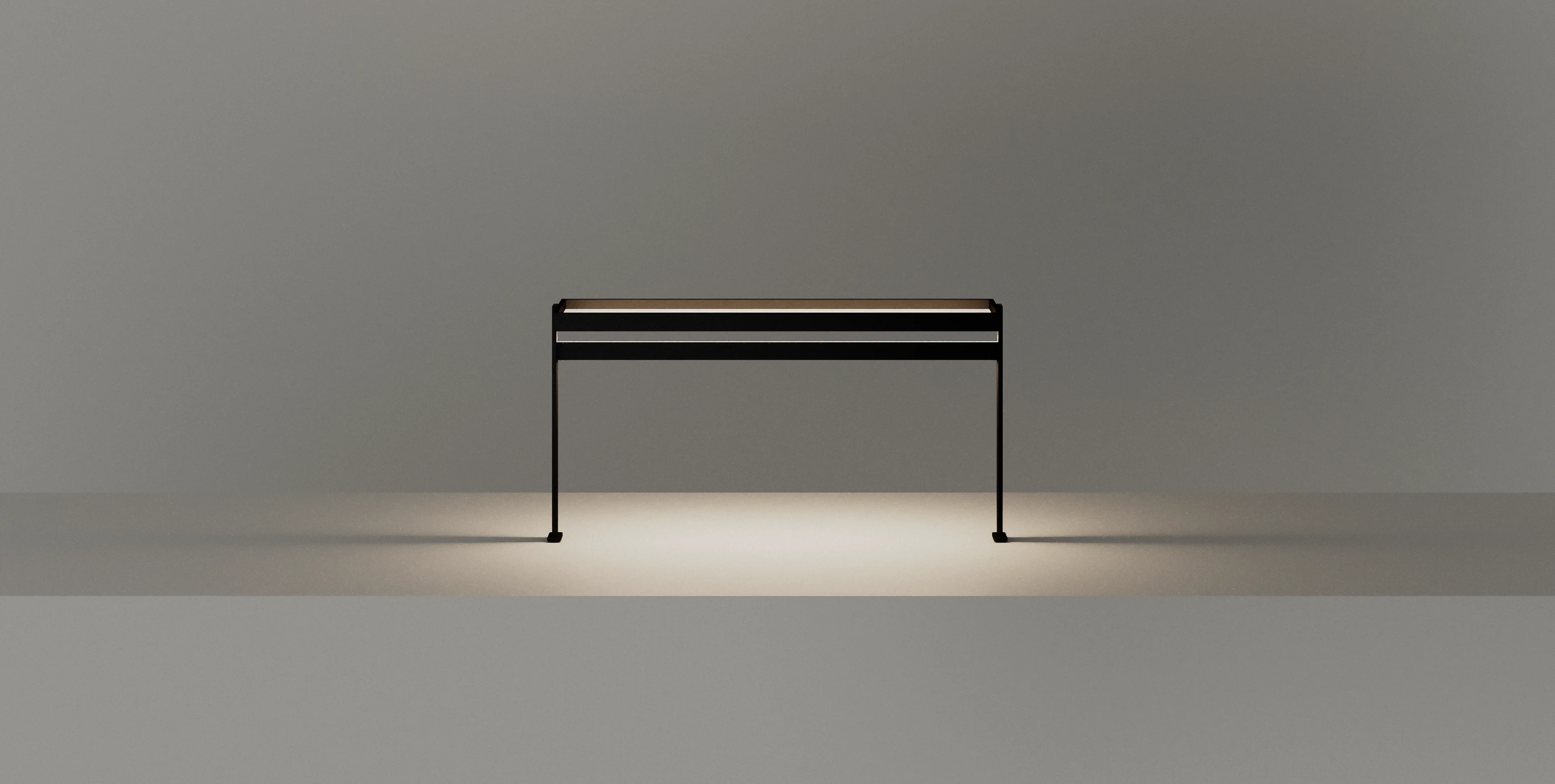 Lichtbrücke GERA Lucina Up in einem minimalistischen hellen Raum.